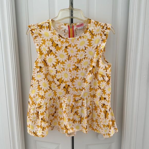 Kate spade yellow sunflower top nwt - Picture 3 of 6